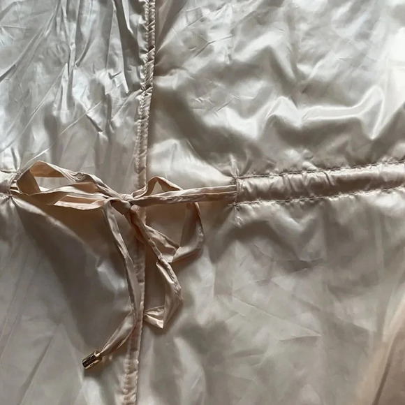 Marc New York puffer Vest Hooded Lightly quilted Off white/Champagne Size M NWT - Picture 5 of 13